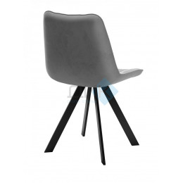 Стул DikLine 229 поворотный, B22 GREY, ножки черные