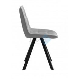 Стул DikLine 229 поворотный, B22 GREY, ножки черные