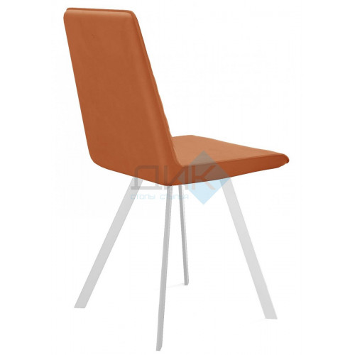 Стул DikLine 202 B17 TERRACOTTA, ножки белые