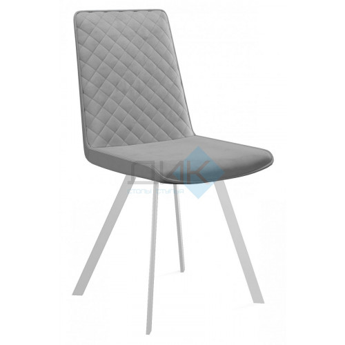 Стул DikLine 202 B22 GREY, ножки белые