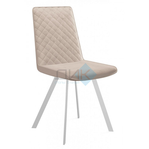 Стул DikLine 202 B03 BEIGE, ножки белые