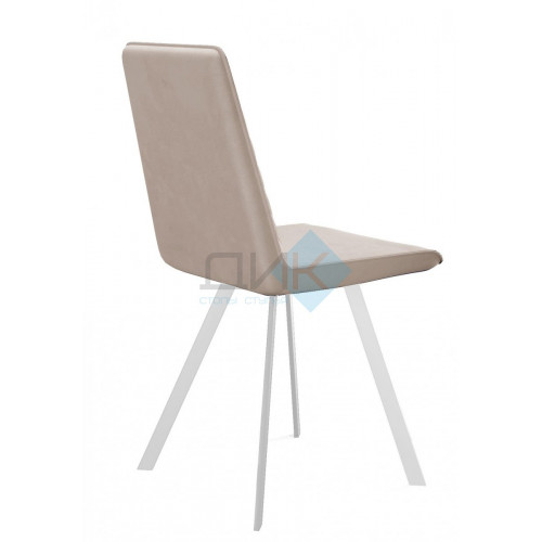 Стул DikLine 202 B03 BEIGE, ножки белые
